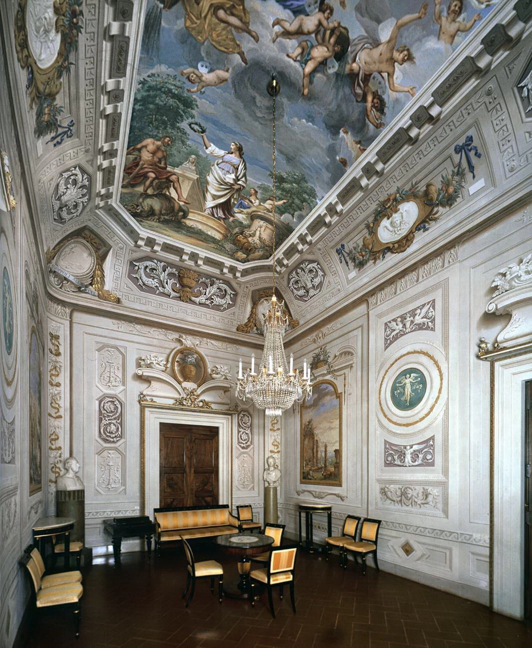 Villa di Poggio Imperiale - Veduta della Sala delle Opere e dei Giorni, Villa Poggio Imperiale, Arcetri, Firenze